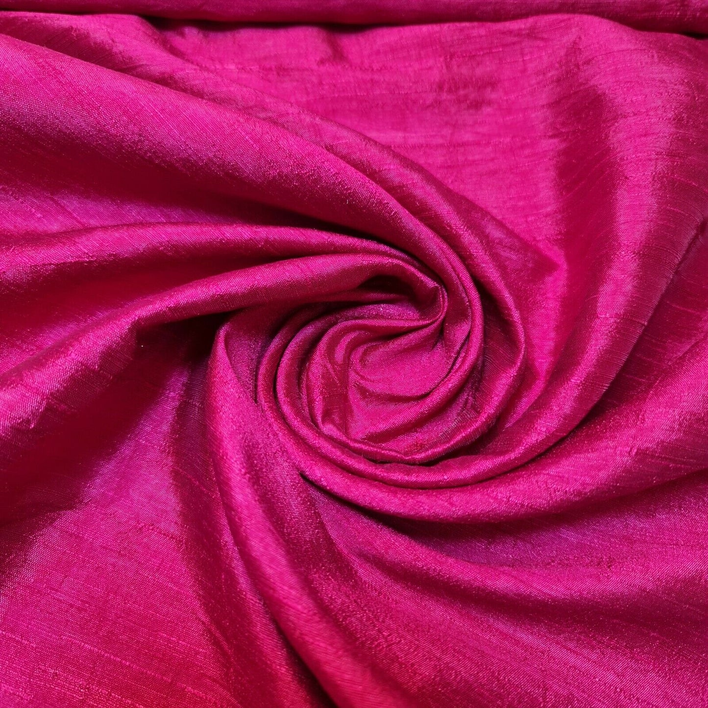 Plain Slub Faux Dupion Raw Silk Fabric – 100% Polyester – 44" Wide Upholstery, Bridal & Craft Material by the Metre