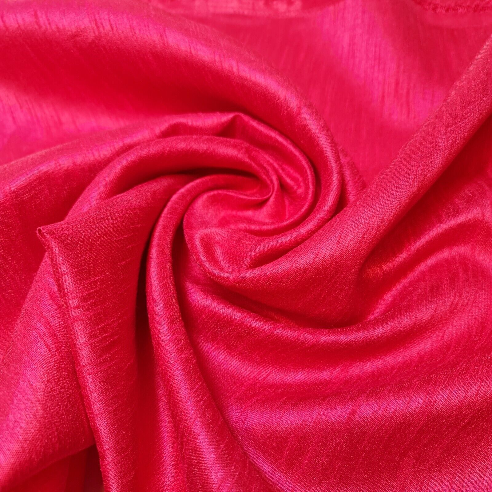 Plain Poly Faux Dupion Silk Fabric – 44