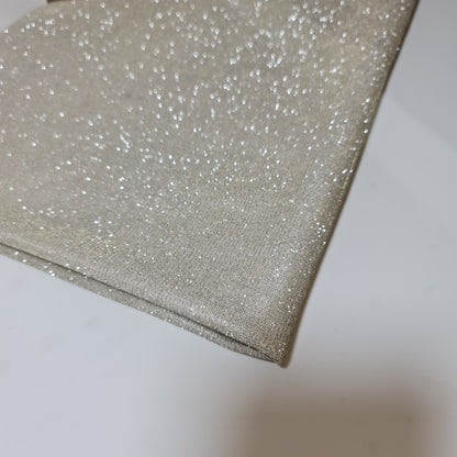 Shimmer Moonlight Stretch Glitter Nylon Fabric – 58" Wide Stardust Backdrop, Dress & Craft Material