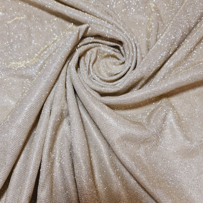 Shimmer Moonlight Stretch Glitter Nylon Fabric – 58" Wide Stardust Backdrop, Dress & Craft Material
