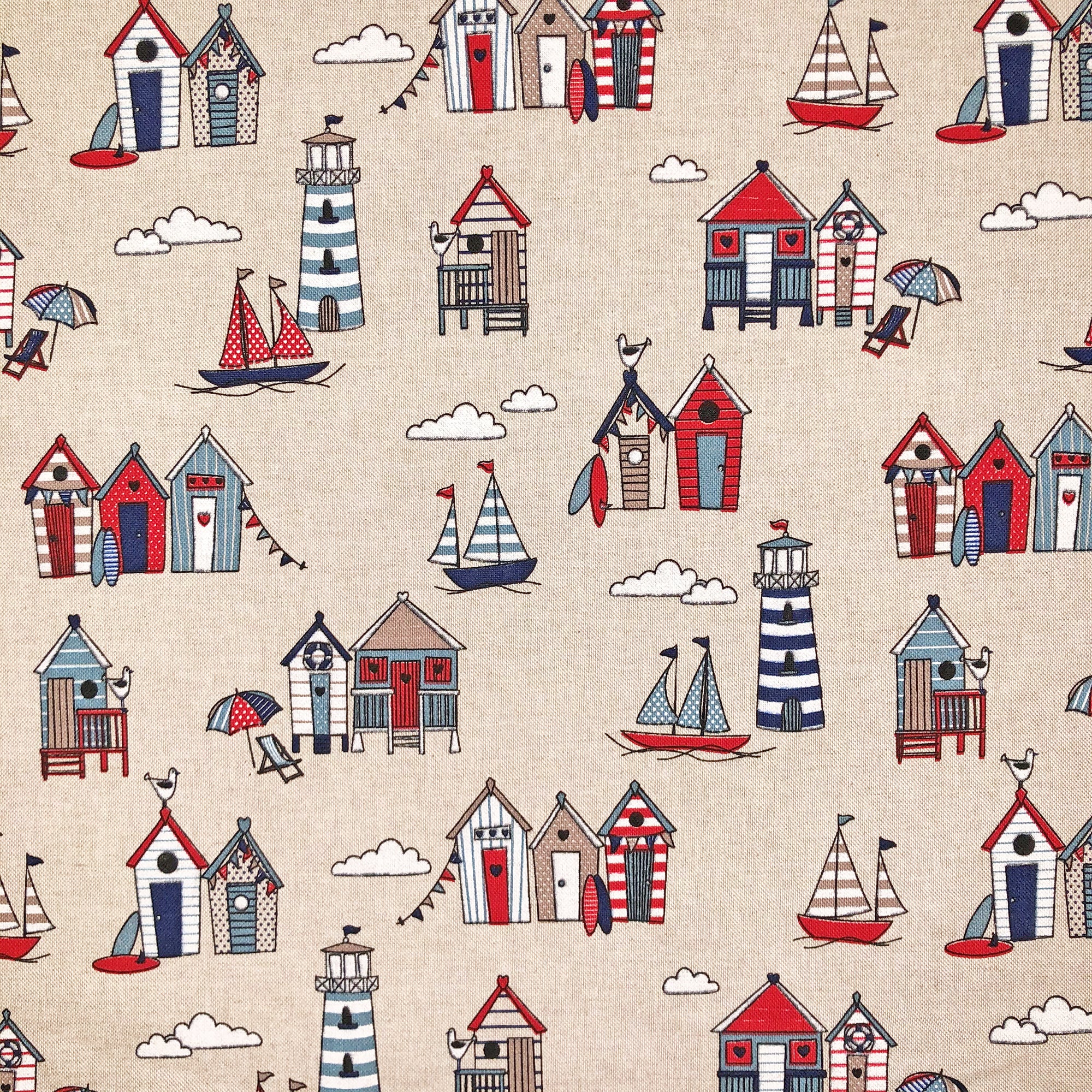 Cotton Rich Linen Look Printed Panama Fabric | Decorative Craft & Home Fabric 55