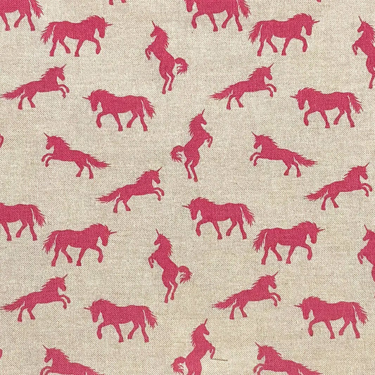 Linen Unicorns Pink (CL026)