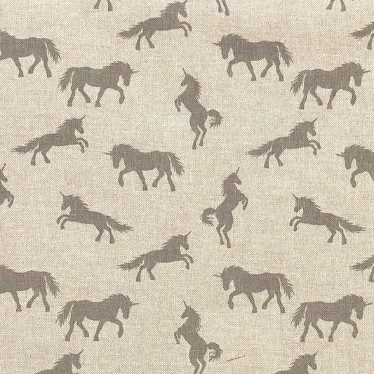 Linen Unicorns Grey (CL028)