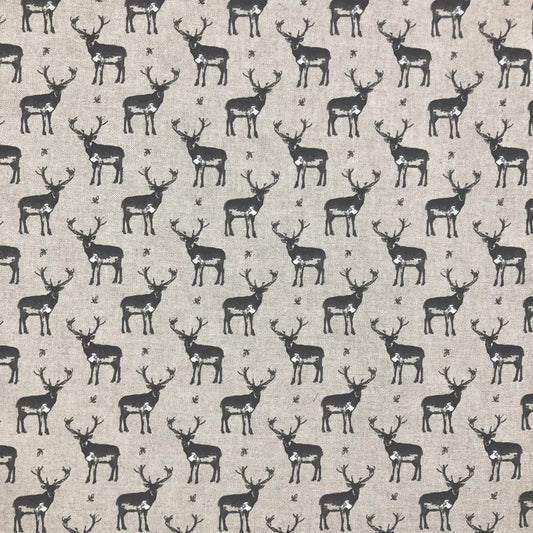 Linen Vintage Stags (CL041)