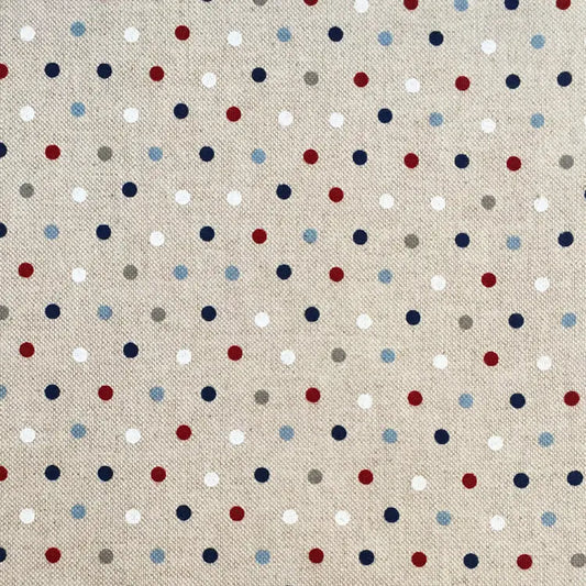 Linen Dots Nautical (CL042)