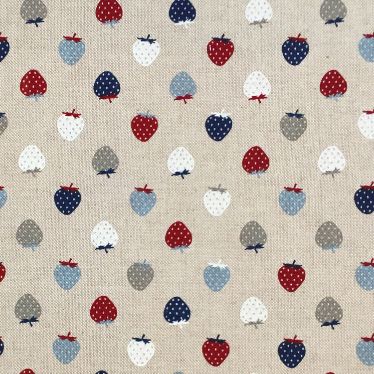 Cotton Rich Linen Look Printed Panama Fabric | Decorative Craft & Home Fabric 55