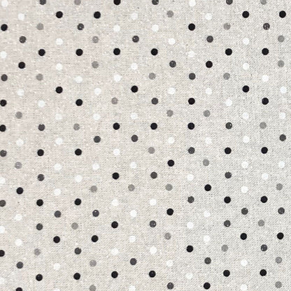 Cotton Rich Sparkle Linen Look Printed Panama Fabric | Lurex Craft & Home Décor Fabric 55" (140cm) Wide – Sold by the Meter