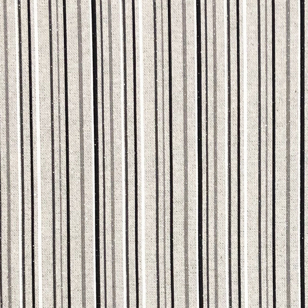 Cotton Rich Sparkle Linen Look Printed Panama Fabric | Lurex Craft & Home Décor Fabric 55