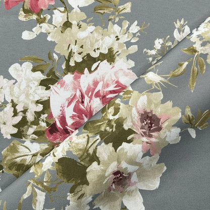 Floral Outdoor Upholstery Fabric | Water Repellent UV Resistant PU Coated Polyester 59" (150cm) Wide – Sold by the Meter
