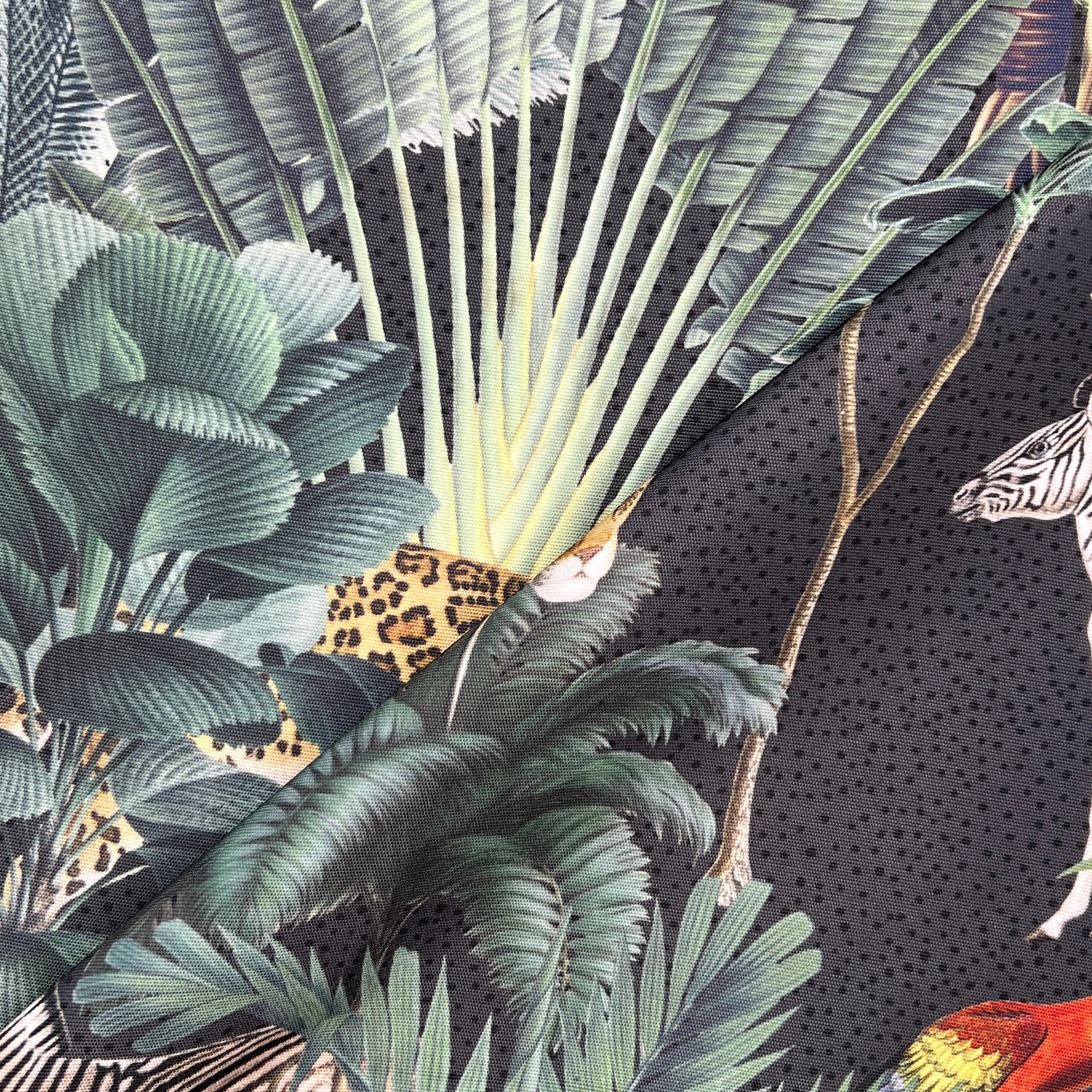 Floral Outdoor Upholstery Fabric | Water Repellent UV Resistant PU Coated Polyester 59