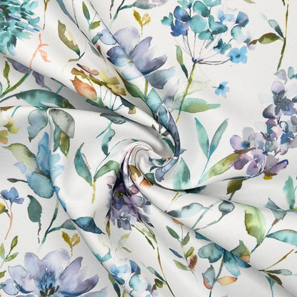 Floral Water Repellent Outdoor Fabric | 59" (150cm) Wide 270gsm UV Resistant PU Coated – Sold by the Meter