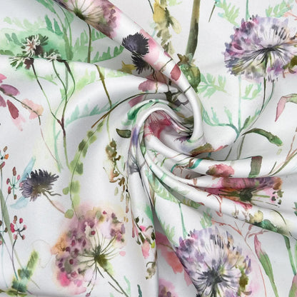 Floral Water Repellent Outdoor Fabric | 59" (150cm) Wide 270gsm UV Resistant PU Coated – Sold by the Meter
