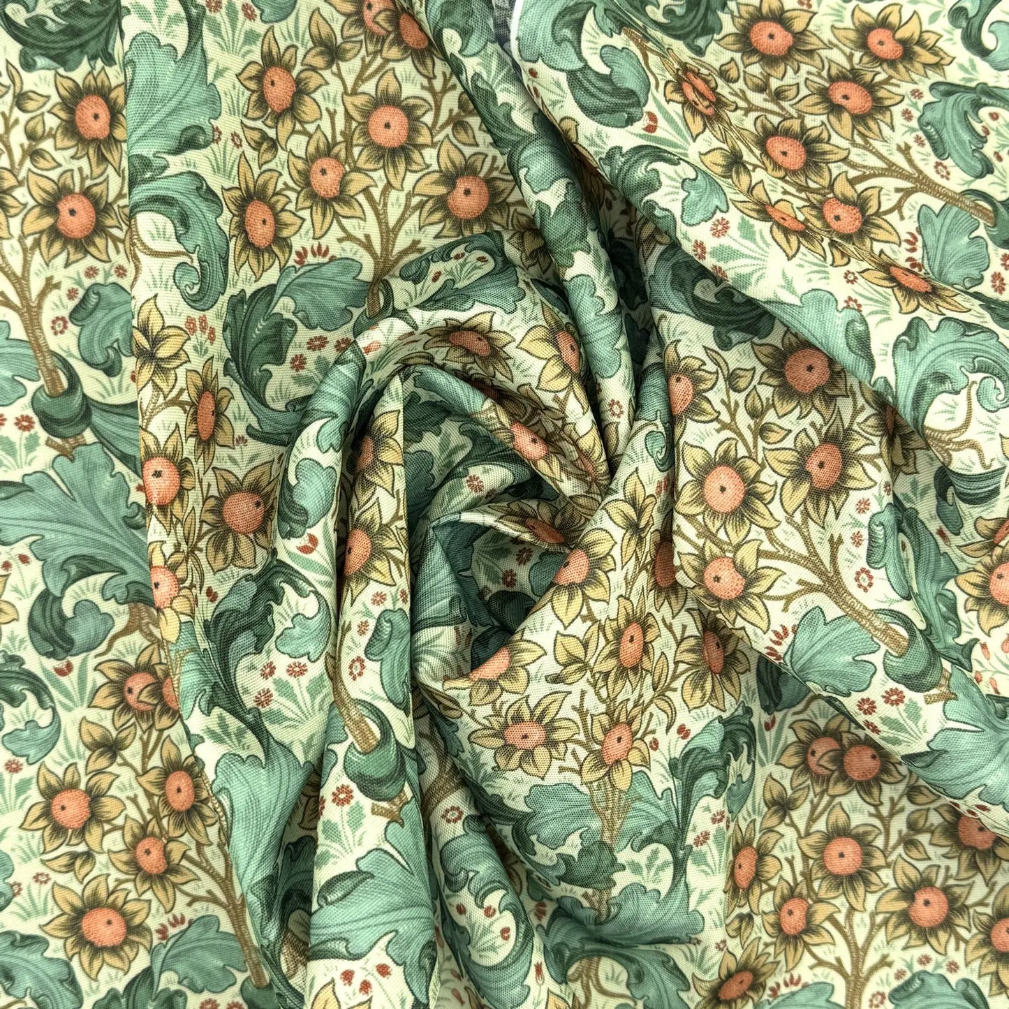 William Morris Water Repellent Outdoor Fabric | 59" (150cm) Wide 270gsm UV Resistant PU Coated – Sold by the Meter