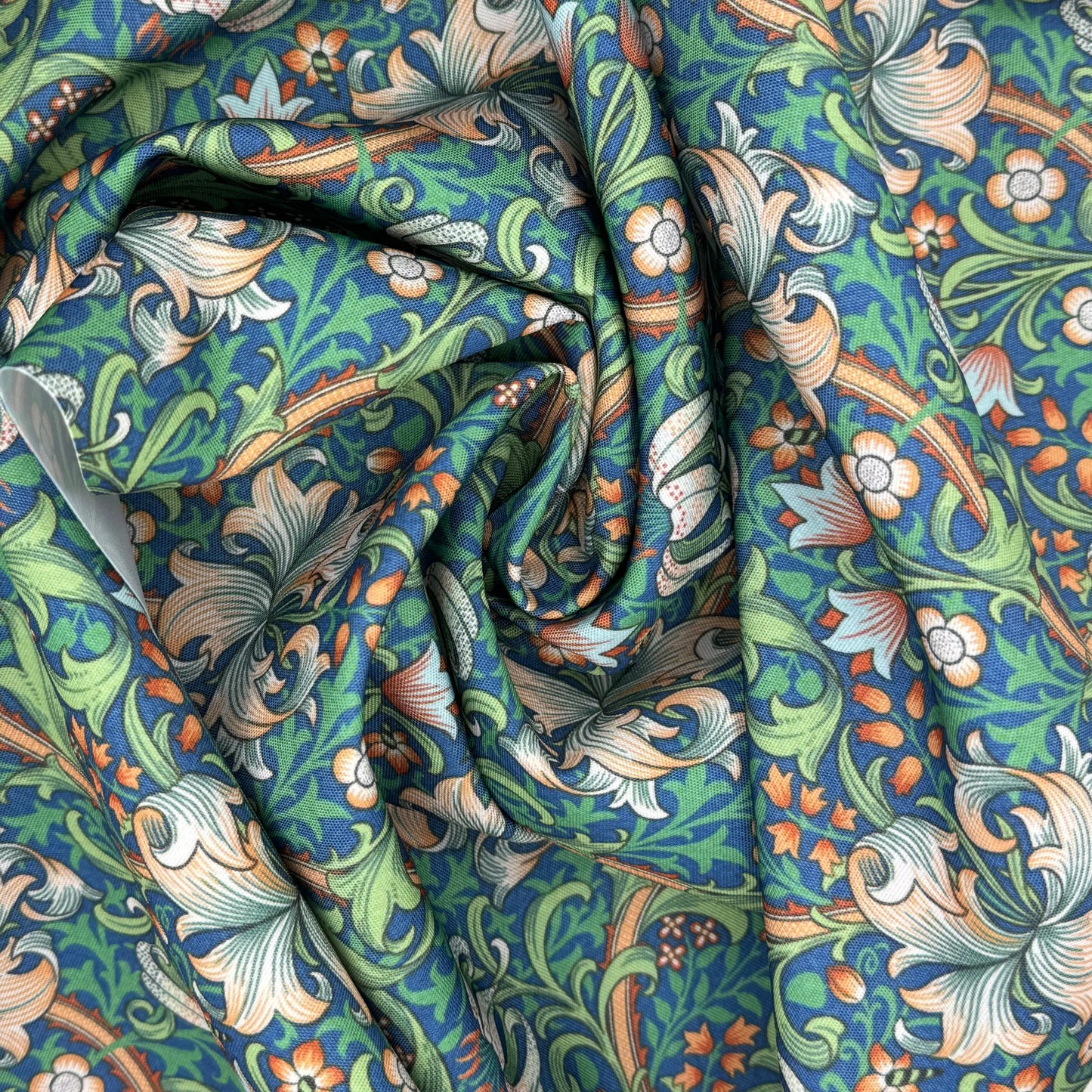 William Morris Water Repellent Outdoor Fabric | 59" (150cm) Wide 270gsm UV Resistant PU Coated – Sold by the Meter