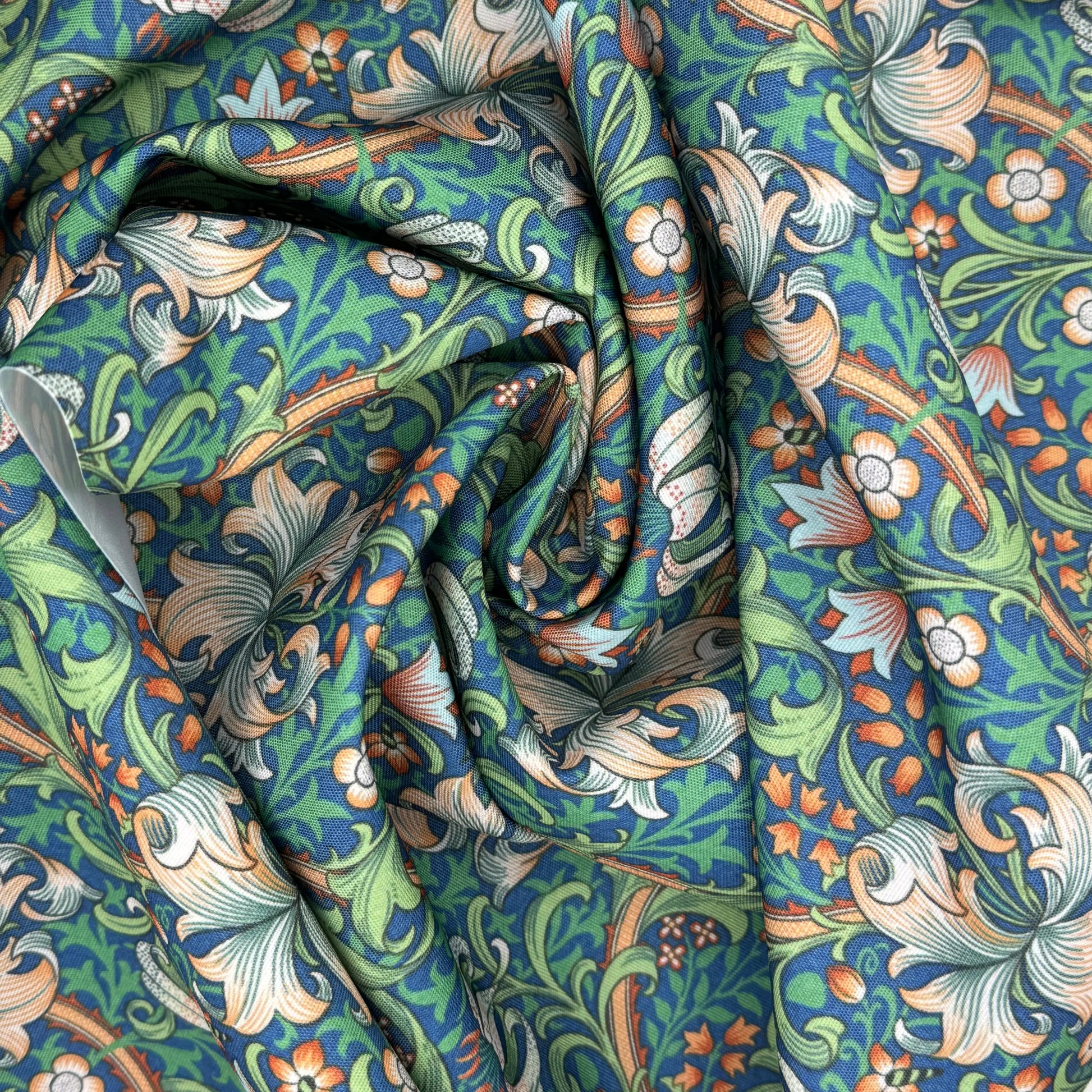 William Morris Water Repellent Outdoor Fabric | 59" (150cm) Wide 270gsm UV Resistant PU Coated – Sold by the Meter