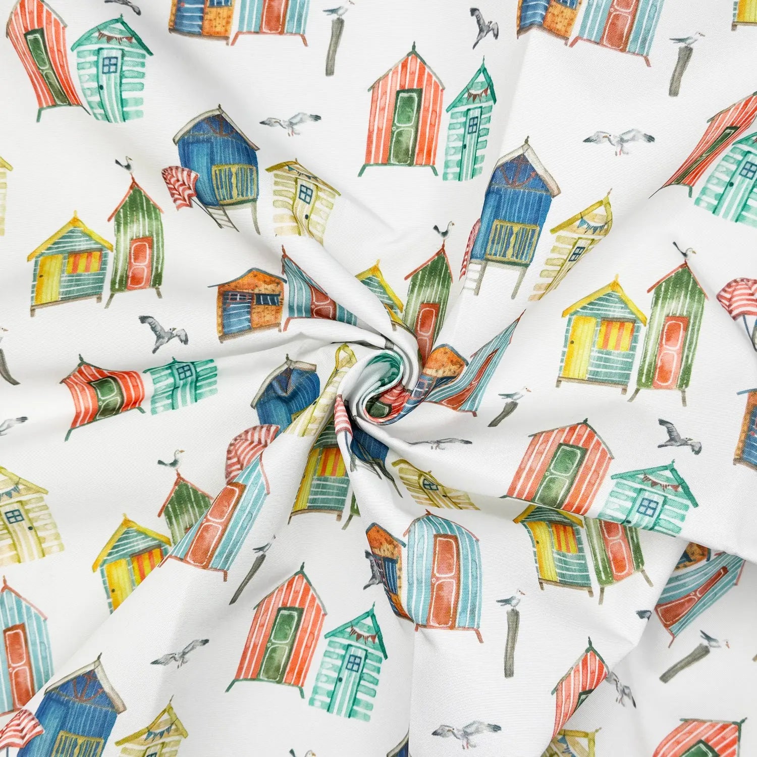 Nautical Water Repellent Outdoor Fabric | Heavyweight UV Resistant PU Coated Polyester 59