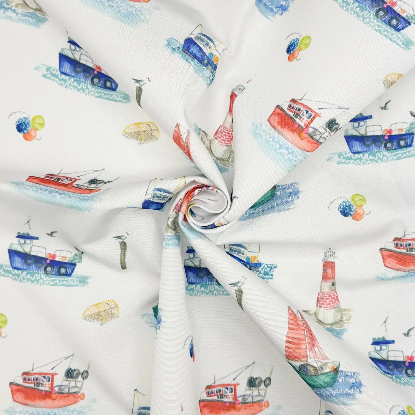 Nautical Water Repellent Outdoor Fabric | Heavyweight UV Resistant PU Coated Polyester 59" (150cm) Wide Upholstery & Garden Fabric – Sold by the Meter
