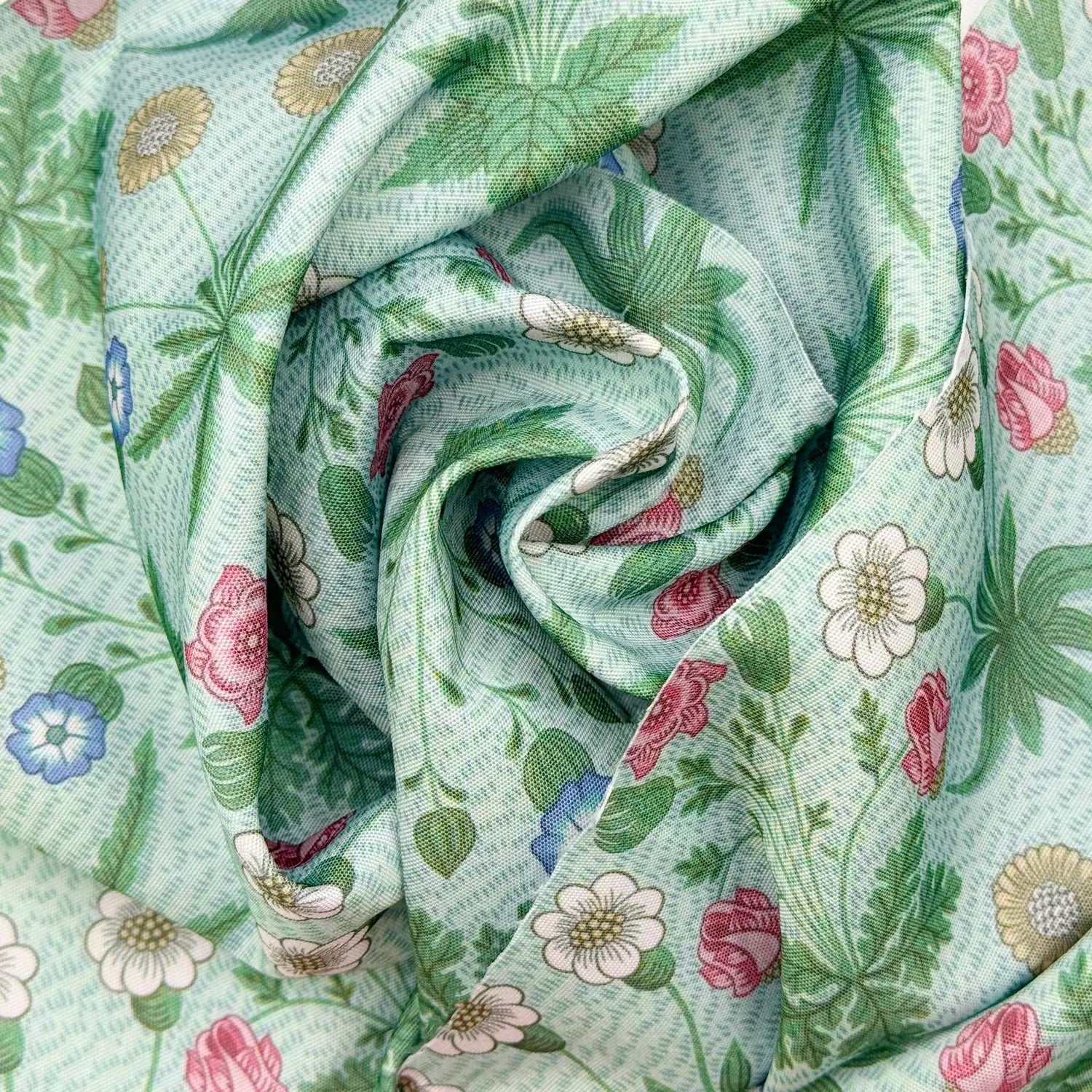 Floral Outdoor Upholstery Fabric | Water Repellent UV Resistant PU Coated Polyester 59