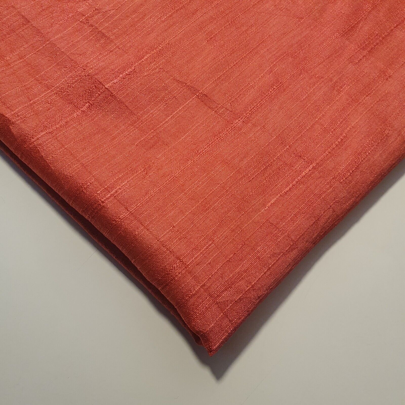 Plain Slub Faux Dupion Raw Silk Fabric – 100% Polyester – 44