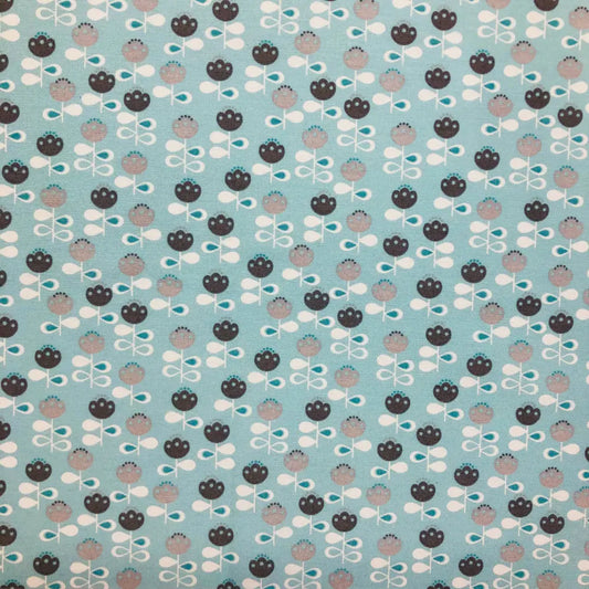 Scandi Flowers Duckegg (CPA023)