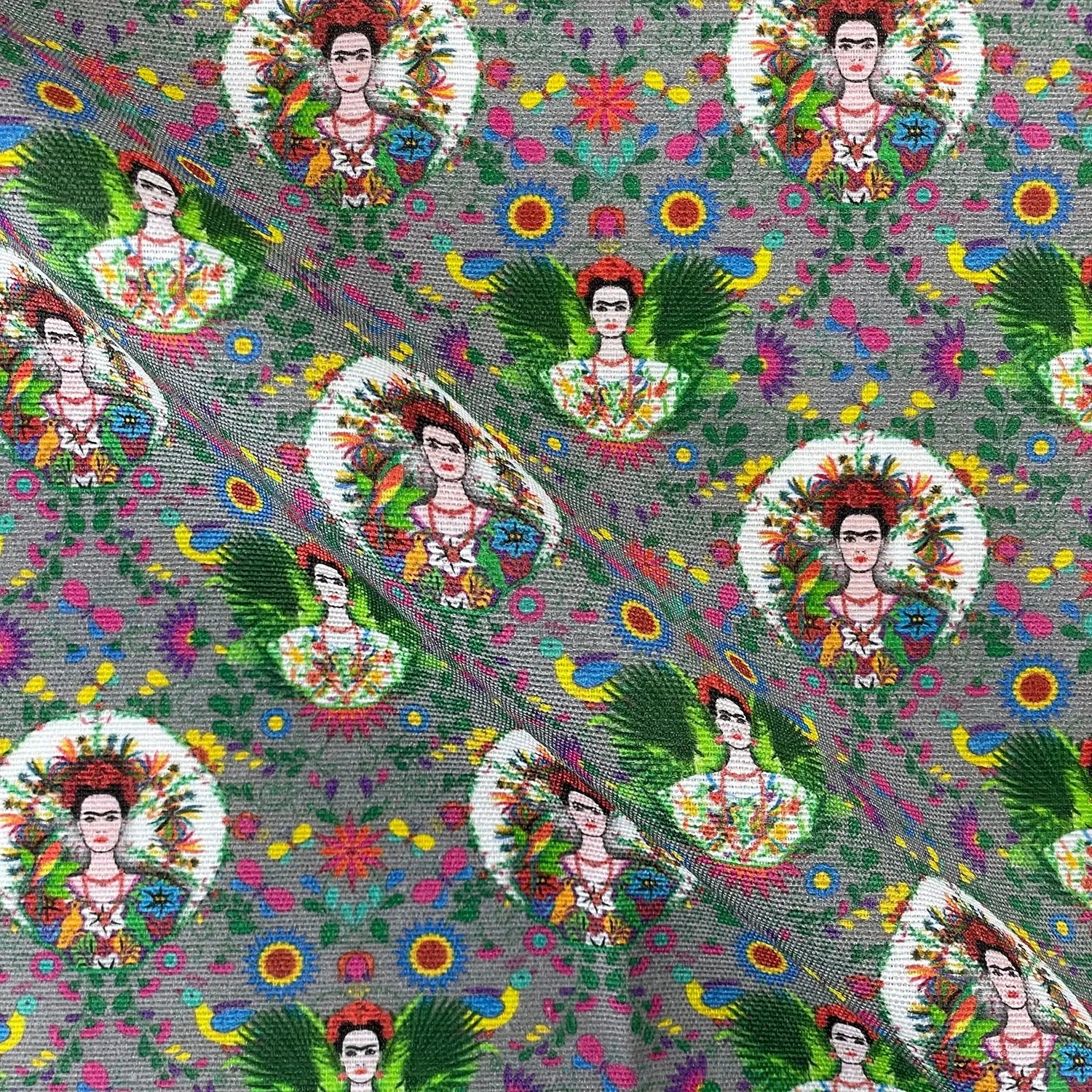 Cotton Rich Popart Panama Canvas Fabric | Digitally Printed Craft & Home Fabric 55