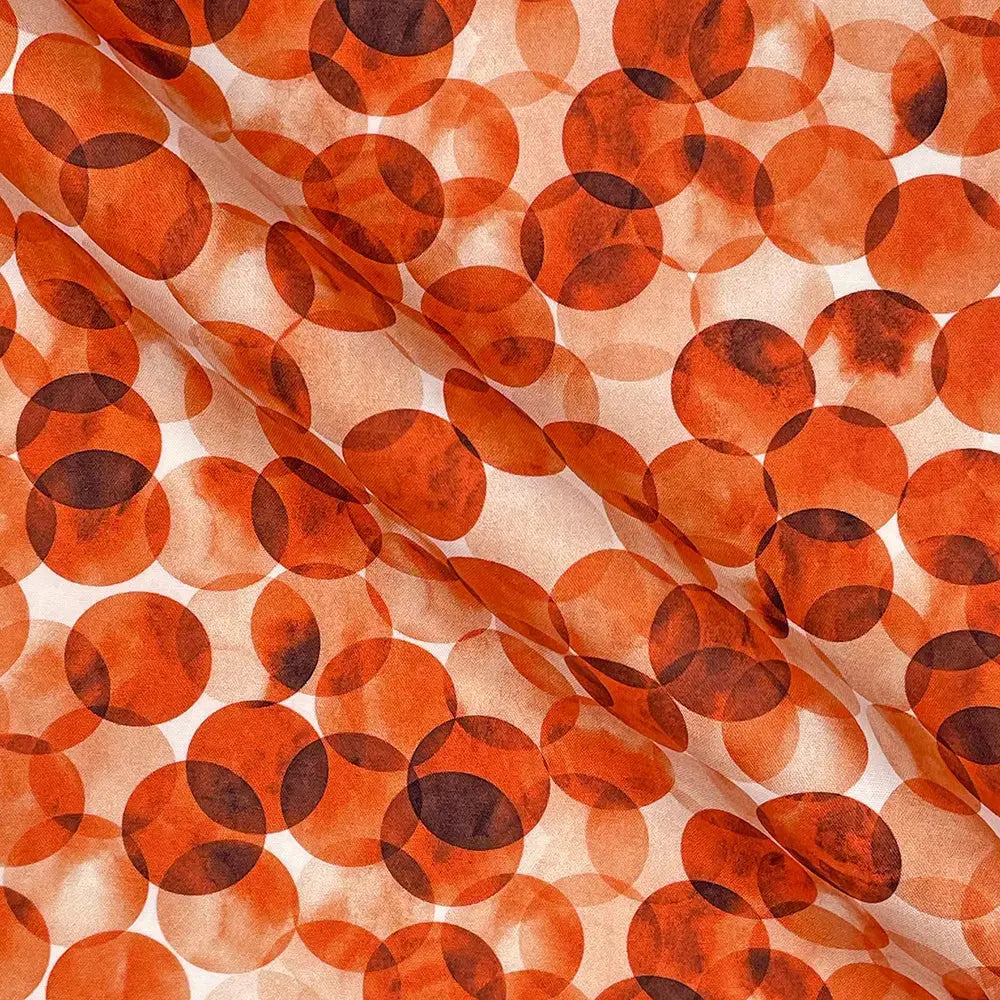 Bokeh Dot Digital Printed 100% Cotton Poplin Fabric | Lightweight OEKO-TEX® Standard 100 125gsm 45