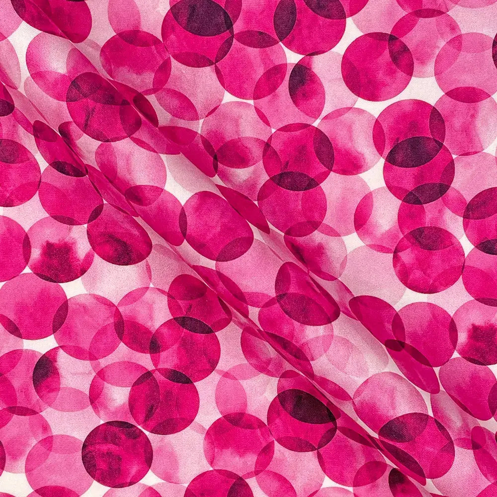 Bokeh Dot Digital Printed 100% Cotton Poplin Fabric | Lightweight OEKO-TEX® Standard 100 125gsm 45