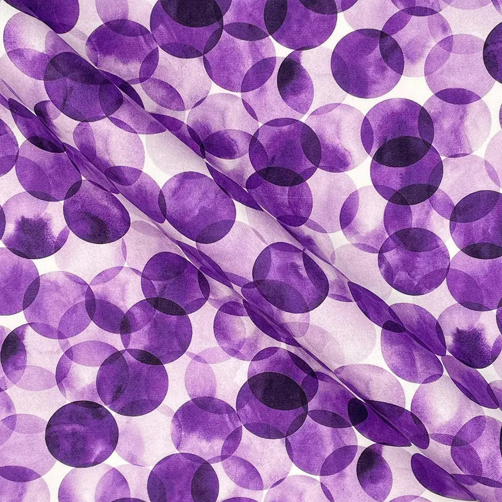 Bokeh Dot Digital Printed 100% Cotton Poplin Fabric | Lightweight OEKO-TEX® Standard 100 125gsm 45