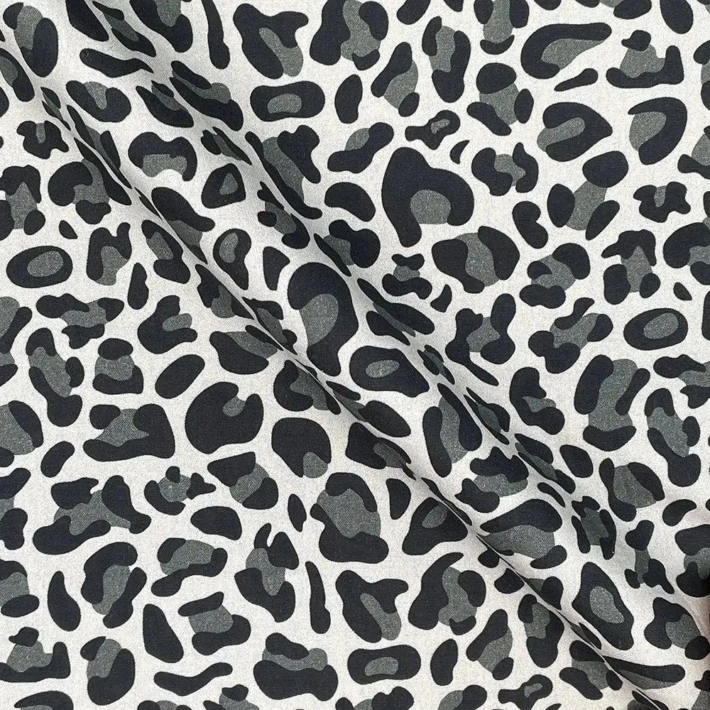 Leopard Skin Digital Printed 100% Cotton Poplin Fabric | Lightweight OEKO-TEX® Standard 100 125gsm 45" (115cm) Wide – Sold by the Meter