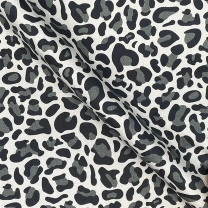 Leopard Skin Digital Printed 100% Cotton Poplin Fabric | Lightweight OEKO-TEX® Standard 100 125gsm 45" (115cm) Wide – Sold by the Meter