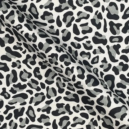 Leopard Skin Digital Printed 100% Cotton Poplin Fabric | Lightweight OEKO-TEX® Standard 100 125gsm 45" (115cm) Wide – Sold by the Meter