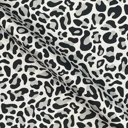 Leopard Skin Digital Printed 100% Cotton Poplin Fabric | Lightweight OEKO-TEX® Standard 100 125gsm 45" (115cm) Wide – Sold by the Meter