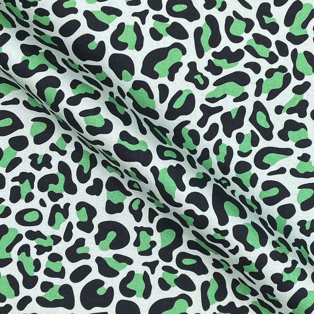 Leopard Skin Digital Printed 100% Cotton Poplin Fabric | Lightweight OEKO-TEX® Standard 100 125gsm 45" (115cm) Wide – Sold by the Meter