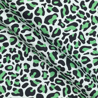 Leopard Skin Digital Printed 100% Cotton Poplin Fabric | Lightweight OEKO-TEX® Standard 100 125gsm 45" (115cm) Wide – Sold by the Meter