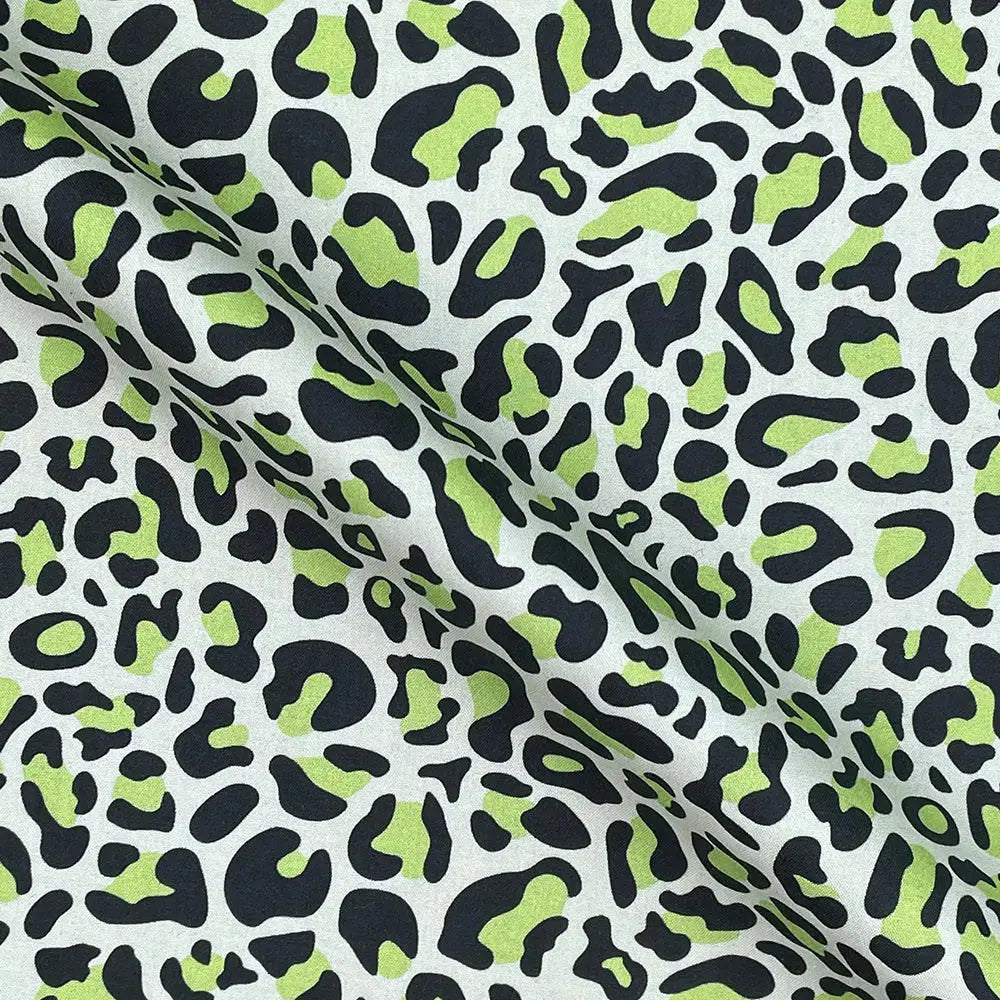 Leopard Skin Digital Printed 100% Cotton Poplin Fabric | Lightweight OEKO-TEX® Standard 100 125gsm 45" (115cm) Wide – Sold by the Meter