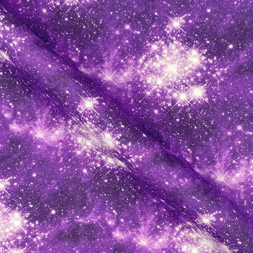 Galaxy Digital Printed 100% Cotton Poplin Fabric | Lightweight OEKO-TEX® Standard 100 125gsm 45" (115cm) Wide – Sold by the Meter