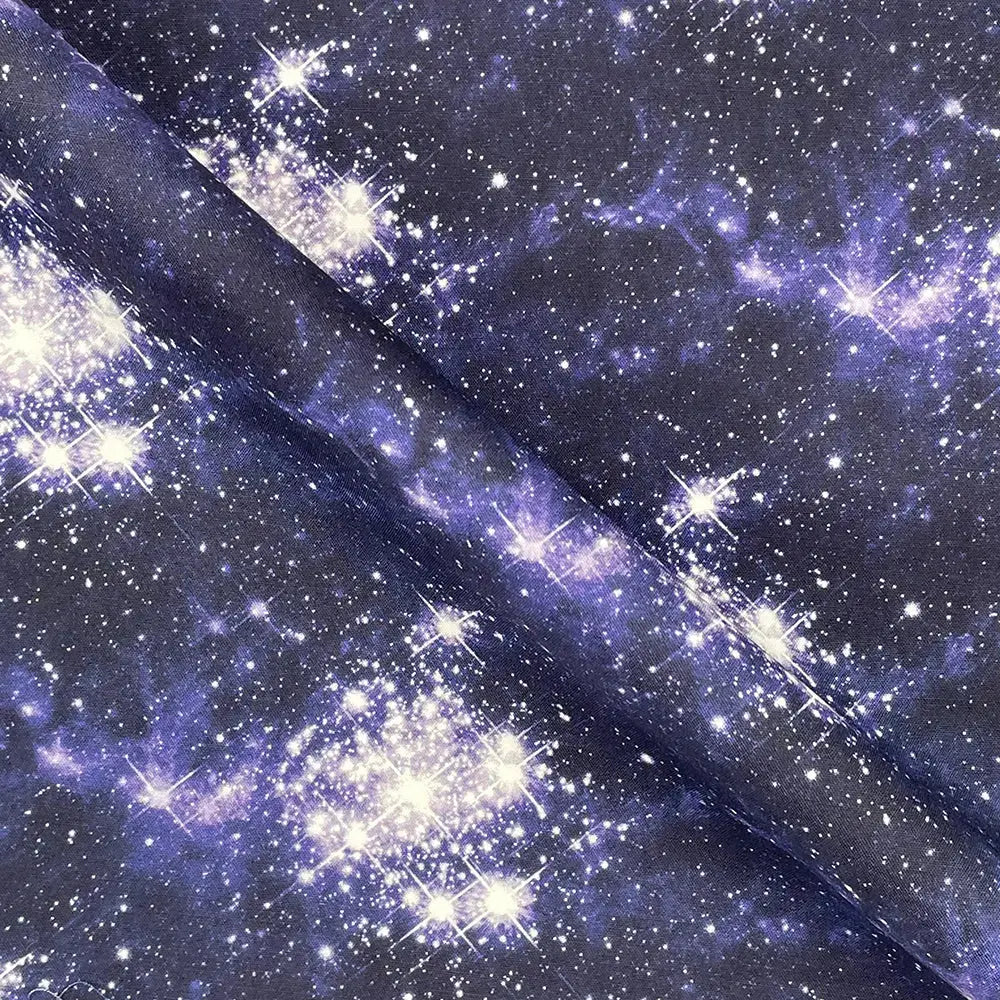 Galaxy Digital Printed 100% Cotton Poplin Fabric | Lightweight OEKO-TEX® Standard 100 125gsm 45