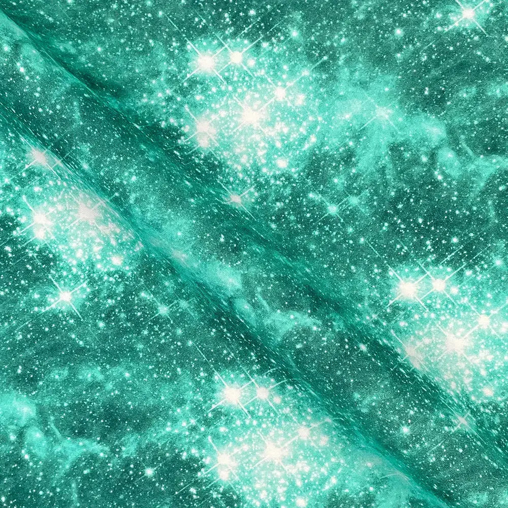 Galaxy Digital Printed 100% Cotton Poplin Fabric | Lightweight OEKO-TEX® Standard 100 125gsm 45" (115cm) Wide – Sold by the Meter