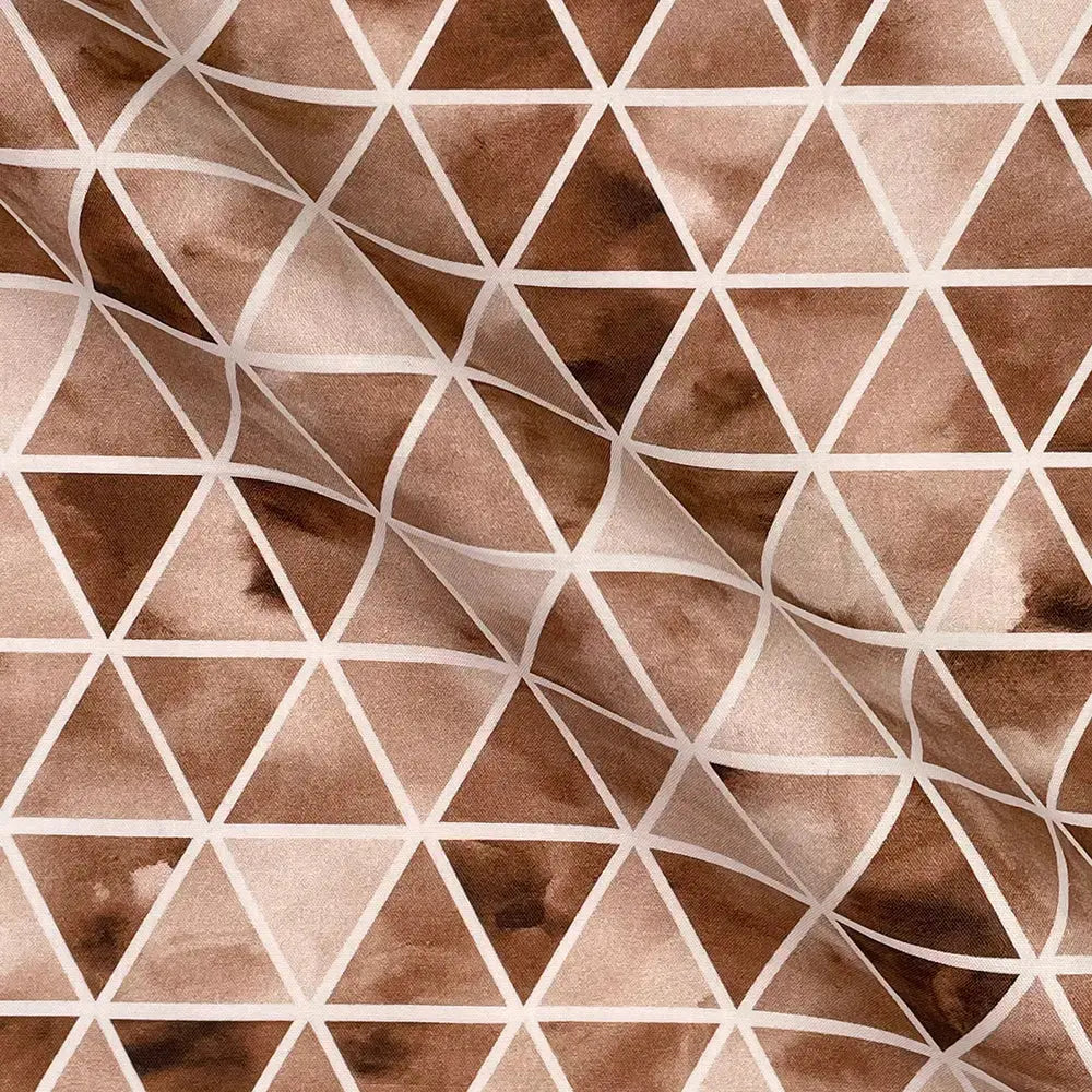 Geometric Digital Printed 100% Cotton Poplin Fabric | Lightweight OEKO-TEX® Standard 100 125gsm 45" (115cm) Wide – Sold by the Meter