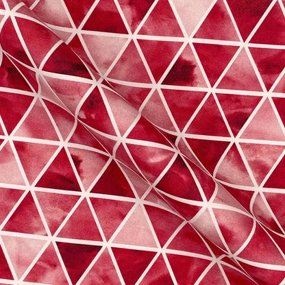 Geometric Digital Printed 100% Cotton Poplin Fabric | Lightweight OEKO-TEX® Standard 100 125gsm 45" (115cm) Wide – Sold by the Meter