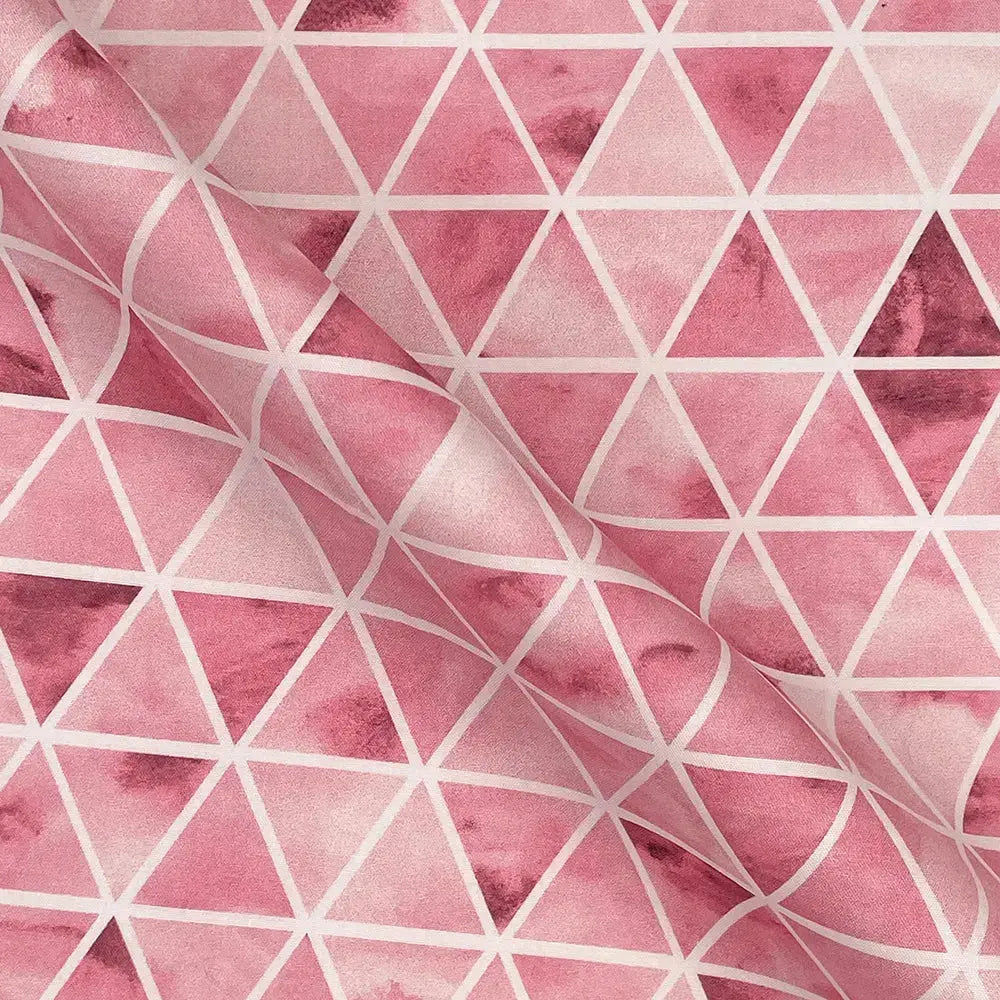 Geometric Digital Printed 100% Cotton Poplin Fabric | Lightweight OEKO-TEX® Standard 100 125gsm 45