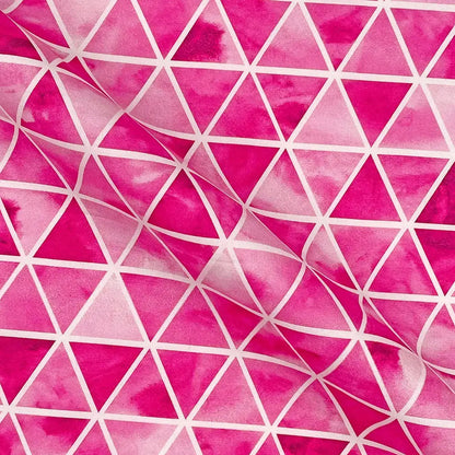 Geometric Digital Printed 100% Cotton Poplin Fabric | Lightweight OEKO-TEX® Standard 100 125gsm 45" (115cm) Wide – Sold by the Meter