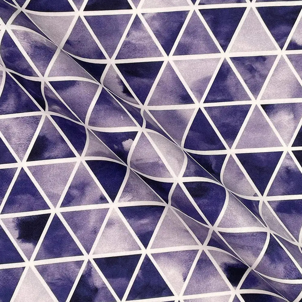 Geometric Digital Printed 100% Cotton Poplin Fabric | Lightweight OEKO-TEX® Standard 100 125gsm 45" (115cm) Wide – Sold by the Meter