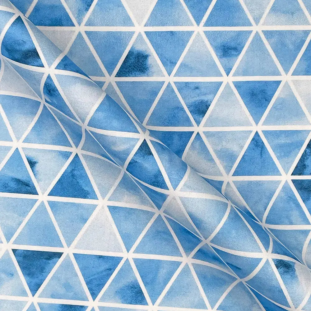 Geometric Digital Printed 100% Cotton Poplin Fabric | Lightweight OEKO-TEX® Standard 100 125gsm 45" (115cm) Wide – Sold by the Meter