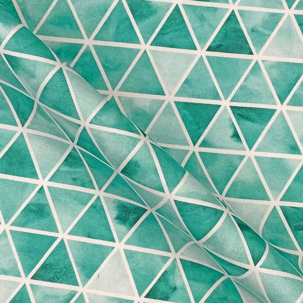 Geometric Digital Printed 100% Cotton Poplin Fabric | Lightweight OEKO-TEX® Standard 100 125gsm 45