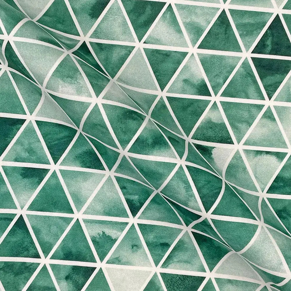 Geometric Digital Printed 100% Cotton Poplin Fabric | Lightweight OEKO-TEX® Standard 100 125gsm 45
