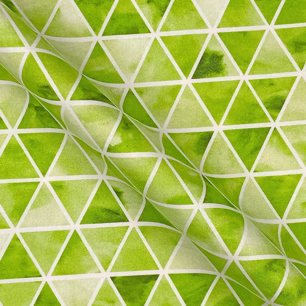 Geometric Digital Printed 100% Cotton Poplin Fabric | Lightweight OEKO-TEX® Standard 100 125gsm 45