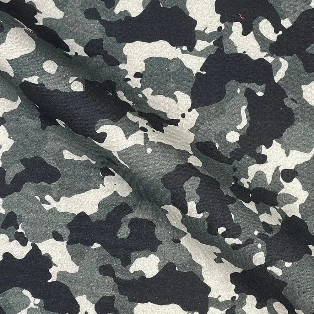 Camouflage Digital Printed 100% Cotton Poplin Fabric | Lightweight OEKO-TEX® Standard 100 125gsm 45" (115cm) Wide – Sold by the Meter