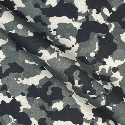 Camouflage Digital Printed 100% Cotton Poplin Fabric | Lightweight OEKO-TEX® Standard 100 125gsm 45" (115cm) Wide – Sold by the Meter