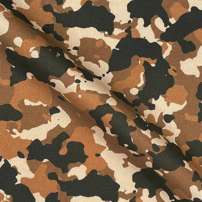 Camouflage Digital Printed 100% Cotton Poplin Fabric | Lightweight OEKO-TEX® Standard 100 125gsm 45" (115cm) Wide – Sold by the Meter